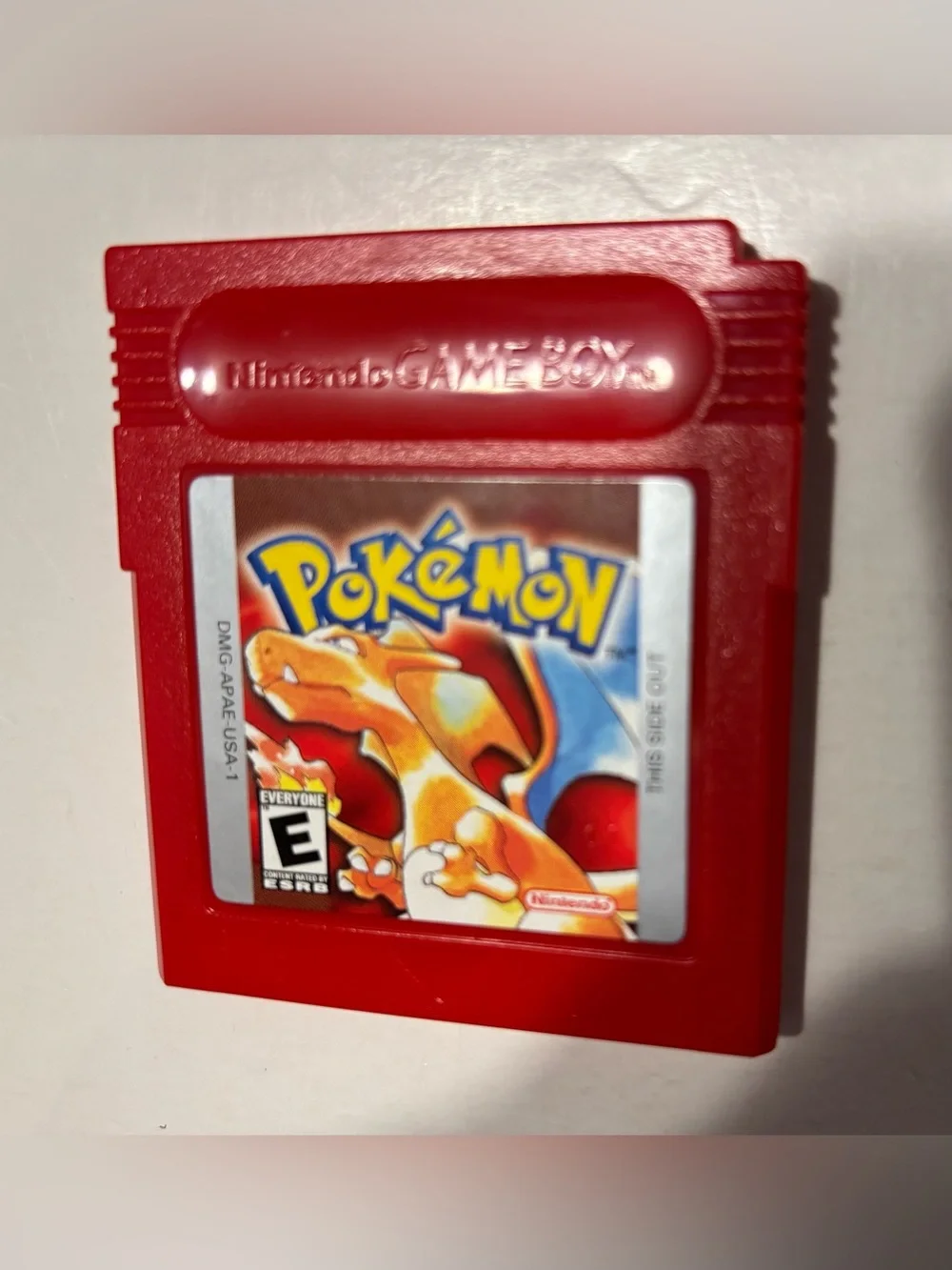 Nintendo GAME BOY 1998 POKEMON RED VERSION CHARIZARD Game Tcg Ex Console Snes 1